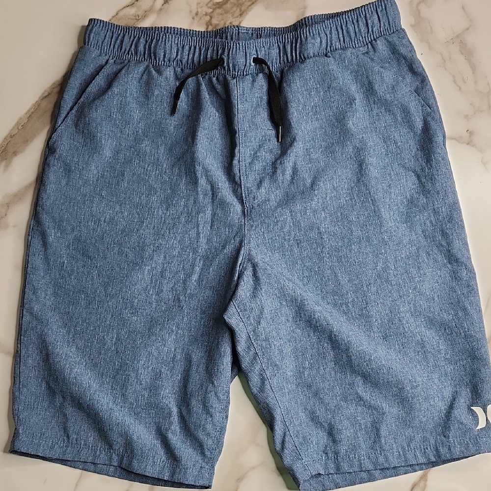 Hurley Blue Flat Front Men's Shorts